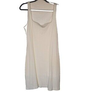 Backyard Rose's Cream Tank DRESS SIZE XXL
